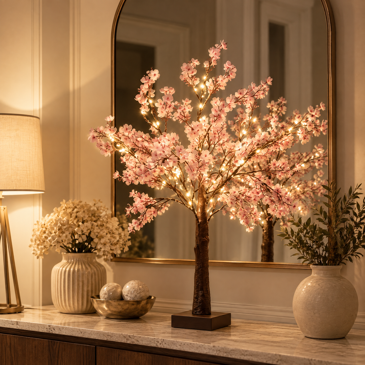 Pink Moon Blossom Tree