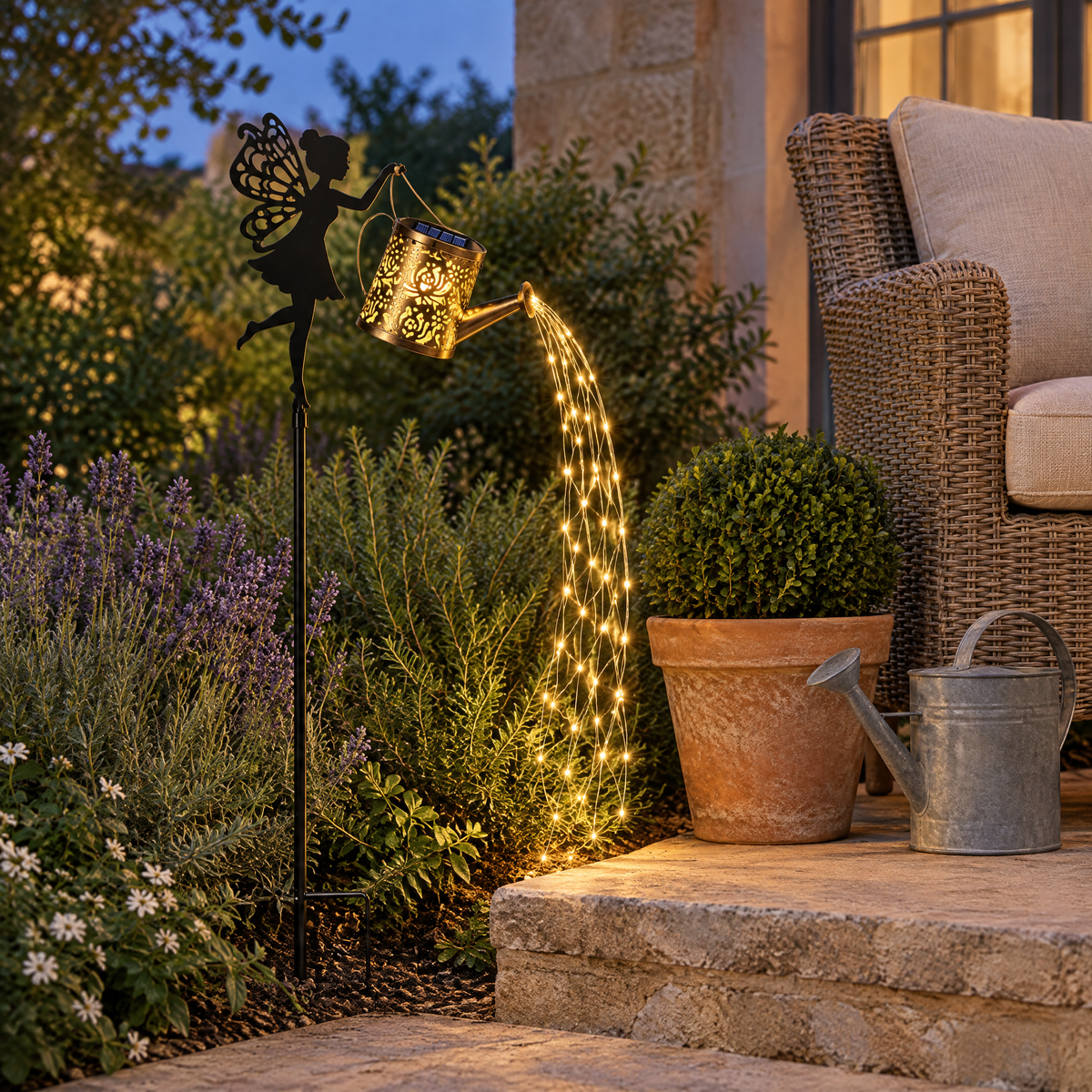 Fairy Rain Watering Can Light